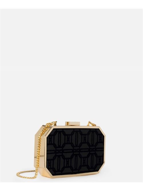 Clutch in flock fabric ELISABETTA FRANCHI | KL48A47E2.110